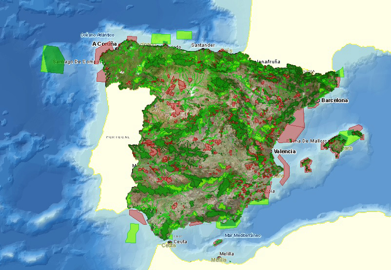 Zonas de Especial Conservación (ZEC) en España.